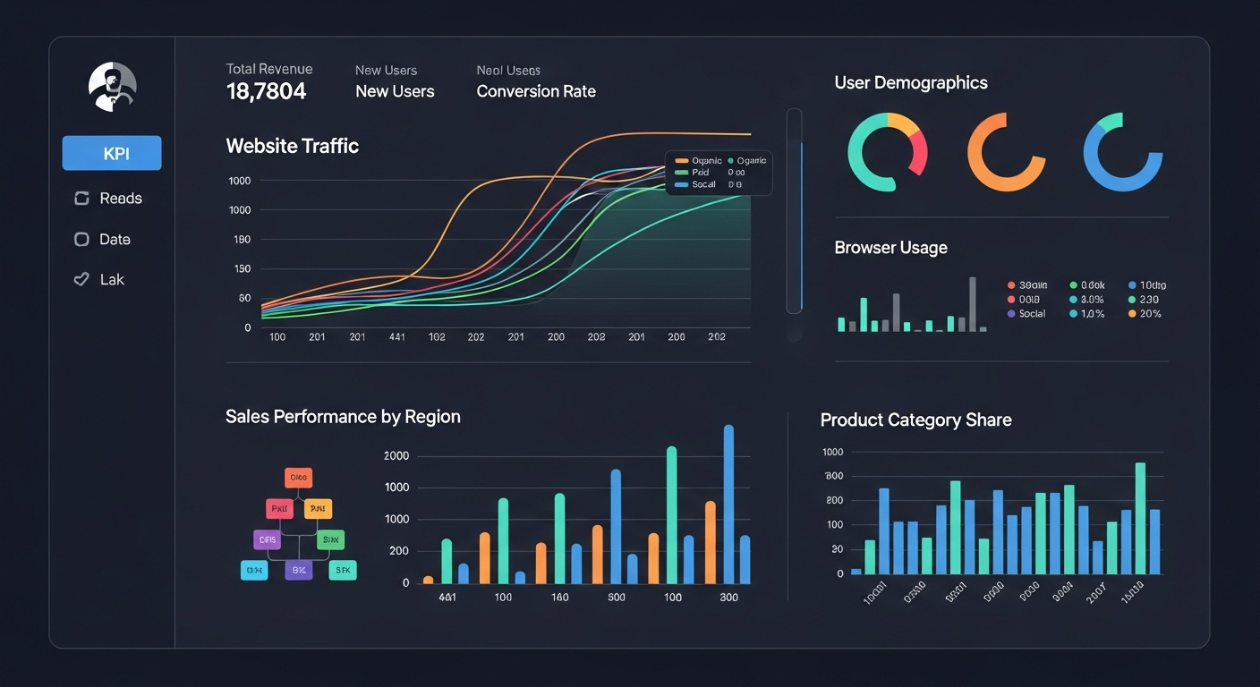 Data analysis dashboard